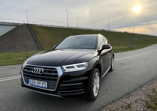 Audi Q5 cena 123900 przebieg: 100738, rok produkcji 2018 z Brzeziny małe 667